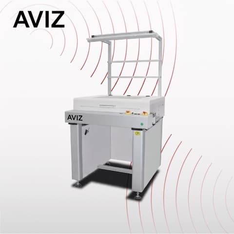 AVIZ End PCB Conveyor for Board Transfer Control equipment view for stable PCB movement between process stages