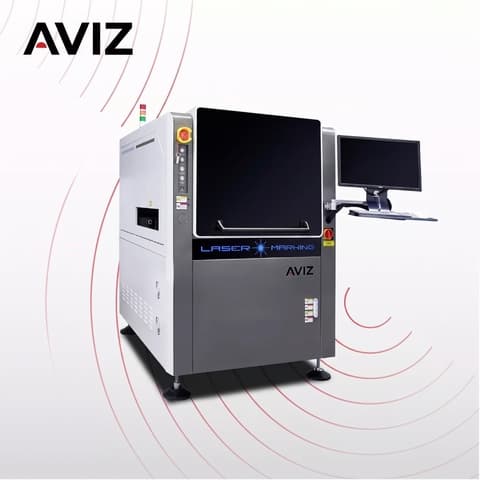AVIZ Watt Fiber Laser Marking System for Production Traceability - التتبع والوسم واللصق والطباعة النافثة AVIZ Watt Fiber Laser Marking System for Production Traceability منظر المعدة ضمن تعريف الإنتاج ووسم التتبع