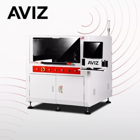 AVIZ Epoxy Resin Dispensing System for Material Application Control - طلاء وتوزيع وتغليف PCBA AVIZ Epoxy Resin Dispensing System for Material Application Control منظر المعدة ضمن حماية PCBA عبر الطلاء والتوزيع والتغليف