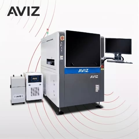 AVIZ Enclosed Fiber PCB Separation System for Production Traceability - التتبع والوسم واللصق والطباعة النافثة AVIZ Enclosed Fiber PCB Separation System for Production Traceability منظر المعدة ضمن تعريف الإنتاج ووسم التتبع