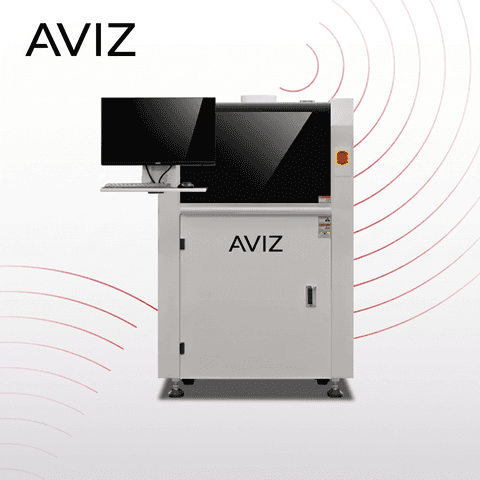 AVIZ F500 Selective Wave Flux Independent Wave Soldering System for Material Application Control - طلاء وتوزيع وتغليف PCBA AVIZ F500 Selective Wave Flux Independent Wave Soldering System for Material Application Control منظر المعدة ضمن حماية PCBA عبر الطلاء والتوزيع والتغليف