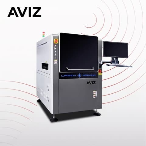 AVIZ 50W Fiber Full Laser Marking System for Production Traceability - التتبع والوسم واللصق والطباعة النافثة AVIZ 50W Fiber Full Laser Marking System for Production Traceability منظر المعدة ضمن تعريف الإنتاج ووسم التتبع
