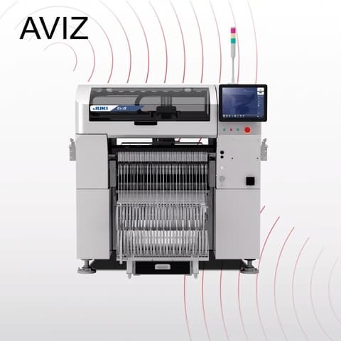 AVIZ JUKI Mount Making Pick and Place Platform for Placement Capacity Review - تركيب مكونات SMT AVIZ JUKI Mount Making Pick and Place Platform for Placement Capacity Review منظر المعدة ضمن تركيب مكونات SMD