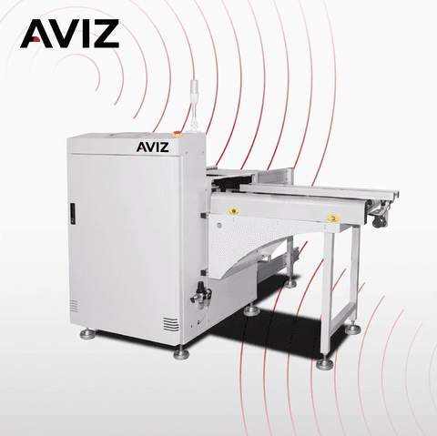 AVIZ Magazine Degree PCB Loader Unloader for Board Transfer Control - PCB loading, unloading, conveying, and buffering AVIZ Magazine Degree PCB Loader Unloader for Board Transfer Control equipment view for stable PCB movement between process stages