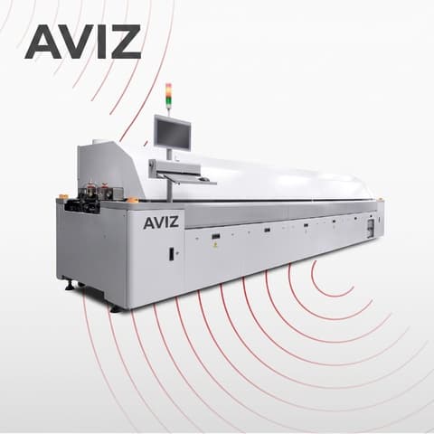 AVIZ Vacuum Low Conveyor Reflow Oven for Board Transfer Control - PCB loading, unloading, conveying, and buffering AVIZ Vacuum Low Conveyor Reflow Oven for Board Transfer Control equipment view for stable PCB movement between process stages