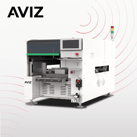 AVIZ Ofm Advanced DIP Assembly Equipment for Through-hole Process Control - DIP, THT, wave, and selective soldering AVIZ Ofm Advanced DIP Assembly Equipment for Through-hole Process Control equipment view for through-hole and selective soldering