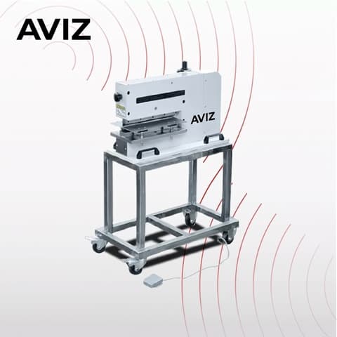 AVIZ PCB Router Depaneling System for Low-stress Board Separation - PCB and PCBA depaneling AVIZ PCB Router Depaneling System for Low-stress Board Separation equipment view for controlled PCB and PCBA separation