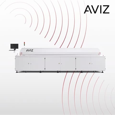 AVIZ Radiator Soldering Reflow Oven for Thermal Profile Control - SMT reflow soldering AVIZ Radiator Soldering Reflow Oven for Thermal Profile Control equipment view for controlled SMT reflow soldering