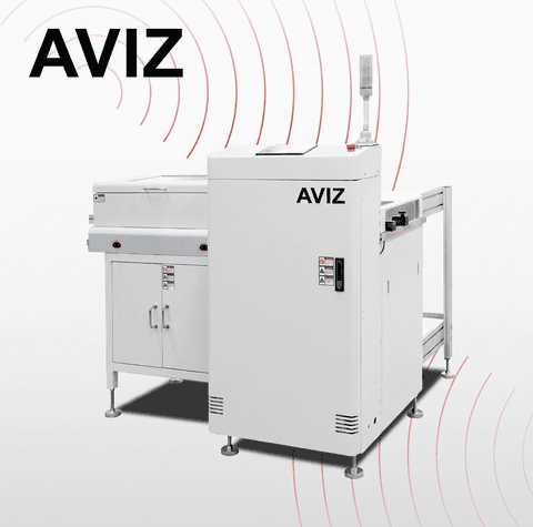 AVIZ Reject Belt PCB Conveyor for Board Transfer Control - PCB loading, unloading, conveying, and buffering AVIZ Reject Belt PCB Conveyor for Board Transfer Control equipment view for stable PCB movement between process stages
