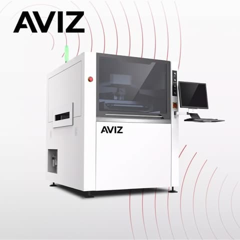 AVIZ Stencil Mesh Screen Printing Solder Paste Printer for Paste Deposition Control - solder paste printing AVIZ Stencil Mesh Screen Printing Solder Paste Printer for Paste Deposition Control equipment view for repeatable solder paste deposition