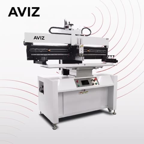 AVIZ 400V Stencil Printer Solder Paste Printing Material for Paste Printing Stability - solder paste printing AVIZ 400V Stencil Printer Solder Paste Printing Material for Paste Printing Stability equipment view for repeatable solder paste deposition