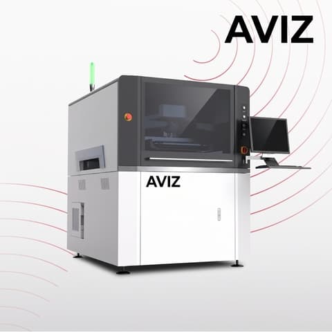 AVIZ Squeegees Placement Solder Paste Printer for Paste Deposition Control - طباعة معجون اللحام AVIZ Squeegees Placement Solder Paste Printer for Paste Deposition Control منظر المعدة ضمن ترسيب معجون اللحام بشكل متكرر