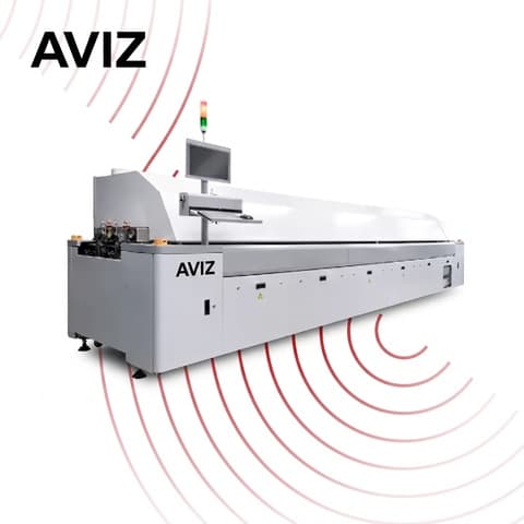 AVIZ Vacuum Soldering Reflow Oven for Thermal Profile Control - لحام إعادة الصهر SMT AVIZ Vacuum Soldering Reflow Oven for Thermal Profile Control منظر المعدة ضمن لحام إعادة الصهر المضبوط في SMT