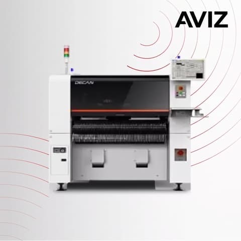 AVIZ S2 SAMSUNG Decan Quality Pick and Place Platform for Placement Capacity Review - SMT component placement AVIZ S2 SAMSUNG Decan Quality Pick and Place Platform for Placement Capacity Review equipment view for SMD component placement