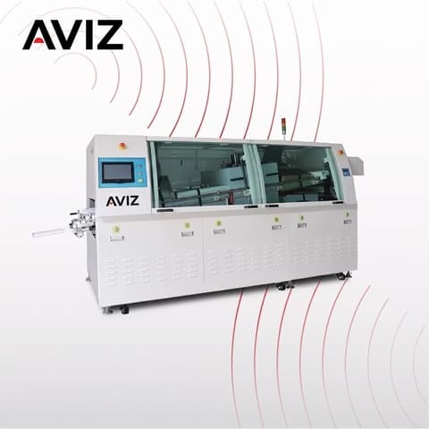 AVIZ Wave Mini Through Wave Soldering System for Through-hole Process Control - لحام DIP وTHT واللحام الموجي والانتقائي AVIZ Wave Mini Through Wave Soldering System for Through-hole Process Control منظر المعدة ضمن لحام الثقوب واللحام الانتقائي