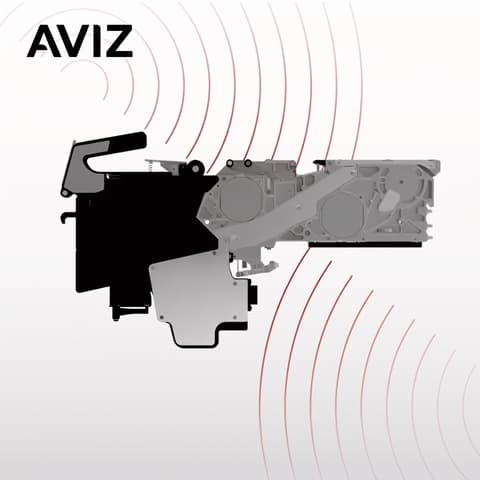 AVIZ Hanwha Pick Placement Feeder for Placement Head Support - تركيب مكونات SMT AVIZ Hanwha Pick Placement Feeder for Placement Head Support منظر المعدة ضمن تركيب مكونات SMD