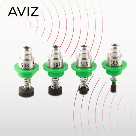 AVIZ SAMSUNG JUKI PANASONIC Hanwha Pick Placement Nozzle for Placement Head Support - SMT component placement AVIZ SAMSUNG JUKI PANASONIC Hanwha Pick Placement Nozzle for Placement Head Support equipment view for SMD component placement