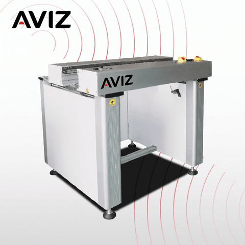 AVIZ Quality Link PCB Conveyor for Board Transfer Control - PCB loading, unloading, conveying, and buffering AVIZ Quality Link PCB Conveyor for Board Transfer Control equipment view for stable PCB movement between process stages