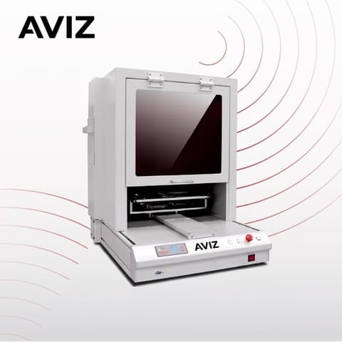 AVIZ Benchtop Selective Conformal Coating System for Material Application Control - طلاء وتوزيع وتغليف PCBA AVIZ Benchtop Selective Conformal Coating System for Material Application Control منظر المعدة ضمن حماية PCBA عبر الطلاء والتوزيع والتغليف